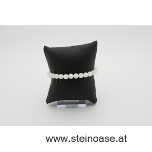 Armband Mondstein weiß 6mm